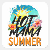 Sticker Carré Été de Hot Mama (Devant)