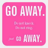 STICKER CARRÉ ÉTEINDRE LE BÂTIMENT (Devant)