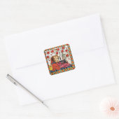 STICKER CARRÉ ETERNEL LOVE VALENTINE'S DAY PARCHMENT (Enveloppe)