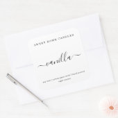 Sticker Carré Étiquette de bougie personnalisé (Enveloppe)