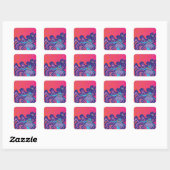 Sticker Carré Étoile Alien (Feuille)
