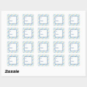 Sticker Carré Étoile de David Hanoukka (Feuille)