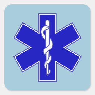 Sticker Carré Étoile de la vie