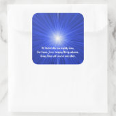 Sticker Carré Étoile de Noël (Sac)