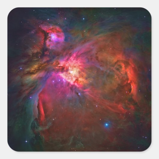 Sticker Carré Étoiles Orion Nebula et Trapezium (Devant)