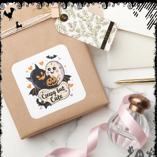 Sticker Carré Étrange mais Mignon ExDesigner Halloween
