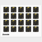 Sticker Carré Étrange planète (Feuille)
