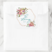 Sticker Carré Être fort (Sac)