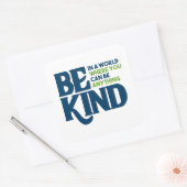 Sticker Carré Être gentil (Enveloppe)