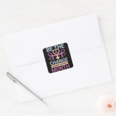 Sticker Carré Être le changement Mois de l'histoire des femmes (Enveloppe)