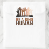 Sticker Carré Être un être humain (Sac)