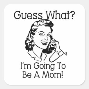 Sticker Carré Être une maman noire