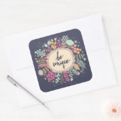 Sticker Carré Être unique (Enveloppe)