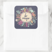 Sticker Carré Être unique (Sac)