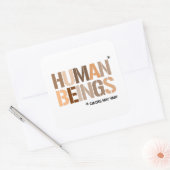 Sticker Carré Êtres humains - les couleurs peuvent varier (Enveloppe)