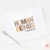 Sticker Carré ÊTRES HUMAINS : Les couleurs peuvent varier (Enveloppe)