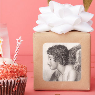 Sticker Carré Étude d'un ange (vers 1819-1881)