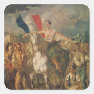 Sticker Carré Étude pour la "liberté", 1830