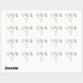 Sticker Carré Eucalyptus Sobres simples Mariages floraux (Feuille)