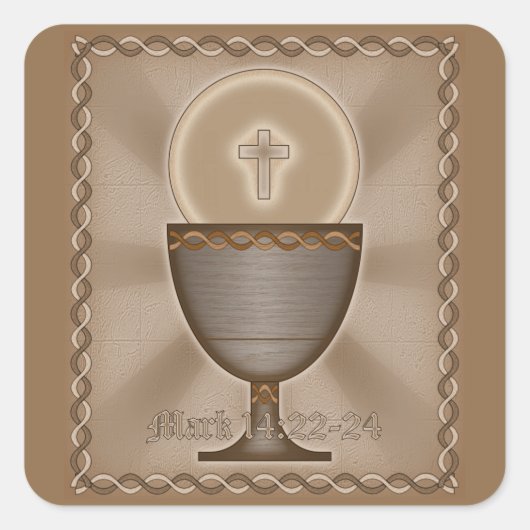 Sticker Carré Eucharistie (Devant)