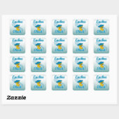Sticker Carré Euchre Chick #3 (Feuille)