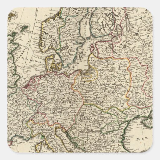 Sticker Carré Europe 11 (Devant)