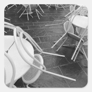 Sticker Carré Europe, France, Paris. Chaises, Jardin du 4