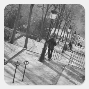 Sticker Carré Europe, France, Paris, Montmartre : Matin sur
