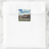 Sticker Carré Europe, Italie, Florence. Le Ponte Vecchio (Sac)