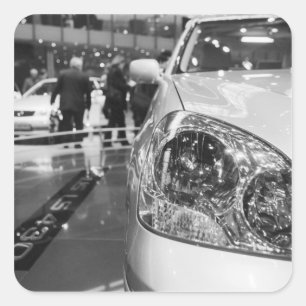 Sticker Carré Europe, Suisse, Genève. Salon de l'automobile de 