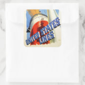 Sticker Carré Europe vers Amérique ~ États-Unis (Sac)