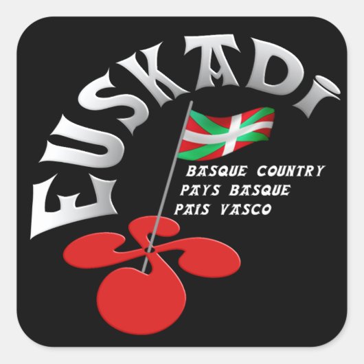 Sticker Carré Euskadi Pays Basque (Devant)