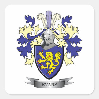 Sticker Carré Evans Family Crest