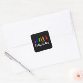 Sticker Carré Évolution (Enveloppe)