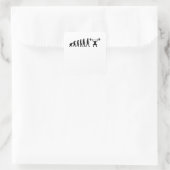 Sticker Carré Evolution Powerliflifting Bodybuilding Cadeau (Sac)