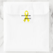 Sticker Carré Ewing Sarcoma Yellow Awareness Ribbon par Janz (Sac)