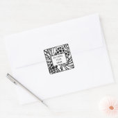 Sticker Carré Ex Libris Boplate Pine (Enveloppe)