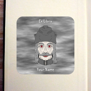 Sticker Carré Ex-libris Count Dracula 2026