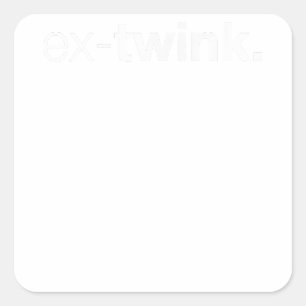 Sticker Carré Ex-Twink Gay