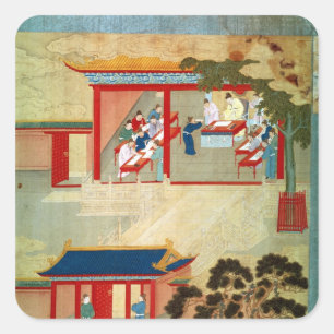 Sticker Carré Examen De Fonction Publique Sous L'Empereur Jen Ts