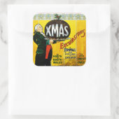 Sticker Carré Excursions de Noël du Great Western Railway (Sac)