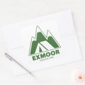 Sticker Carré Exmoor National Park Mountains Camping (Enveloppe)