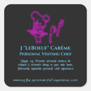 Sticker Carré Expérience personnelle du chef visiteur