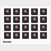 Sticker Carré Explication Axolotl Anatomie D'Un Axolotl (Feuille)
