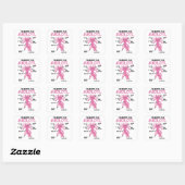 Sticker Carré Explication Axolotl Anatomie D'Un Axolotl (Feuille)