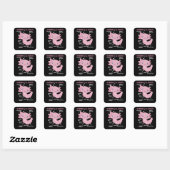 Sticker Carré Explication Axolotl Anatomie D'Un Axolotl (Feuille)