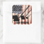 STICKER CARRÉ EXPLOITANT DE CRANE DE FRICTION CERTIFIÉ CRAWLER V (Sac)