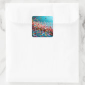 Sticker Carré Explosion de Confetti (Sac)