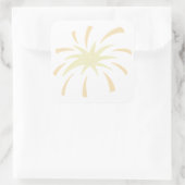 Sticker Carré Explosion de gribouillis monochrome (Sac)