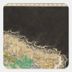 Sticker Carré Exposition de l'empire de l'ANNONCE de Charlemagne